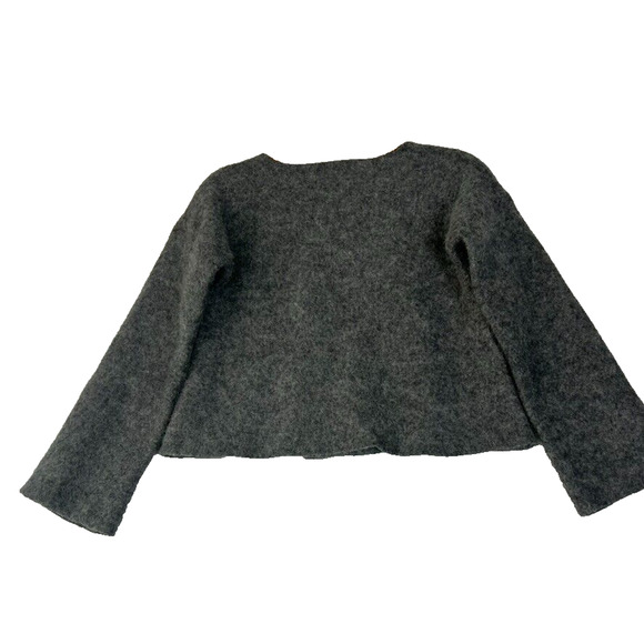 J. Crew Collection Jacket XS Gray Double Breasted Sweater Wool Alpaca Blend - Picture 3 of 9